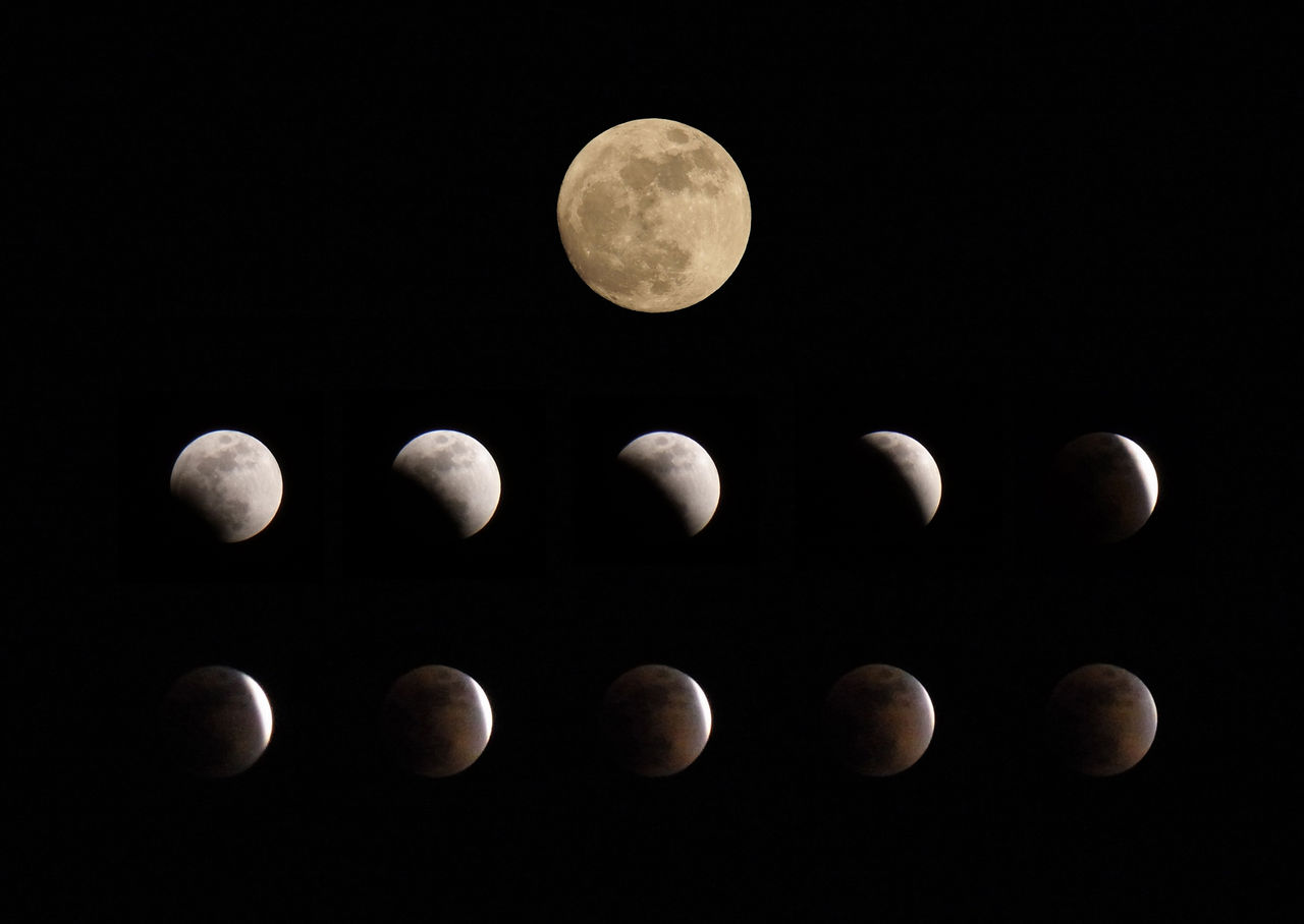20180131_Total (Lunar) Eclipse + 20180101_Full Moon_By- Keren Li